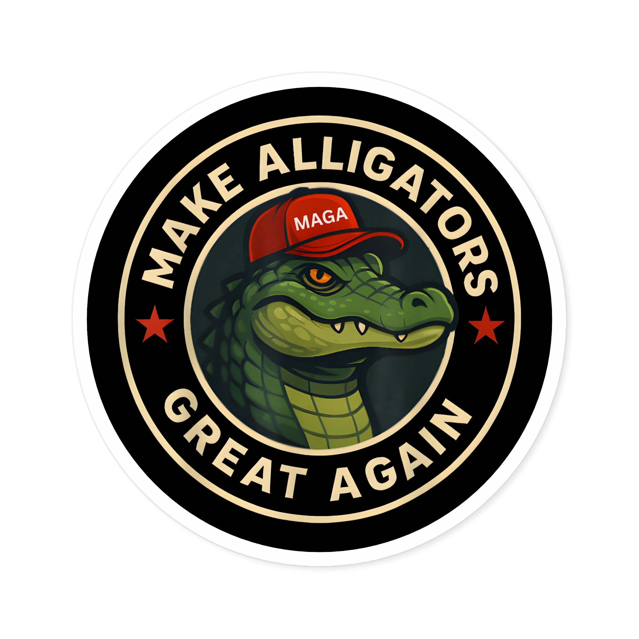 Make Alligators Great Again Sticker – Alligator Alcatraz Edition (3 Sizes) - PatriotDepot.com