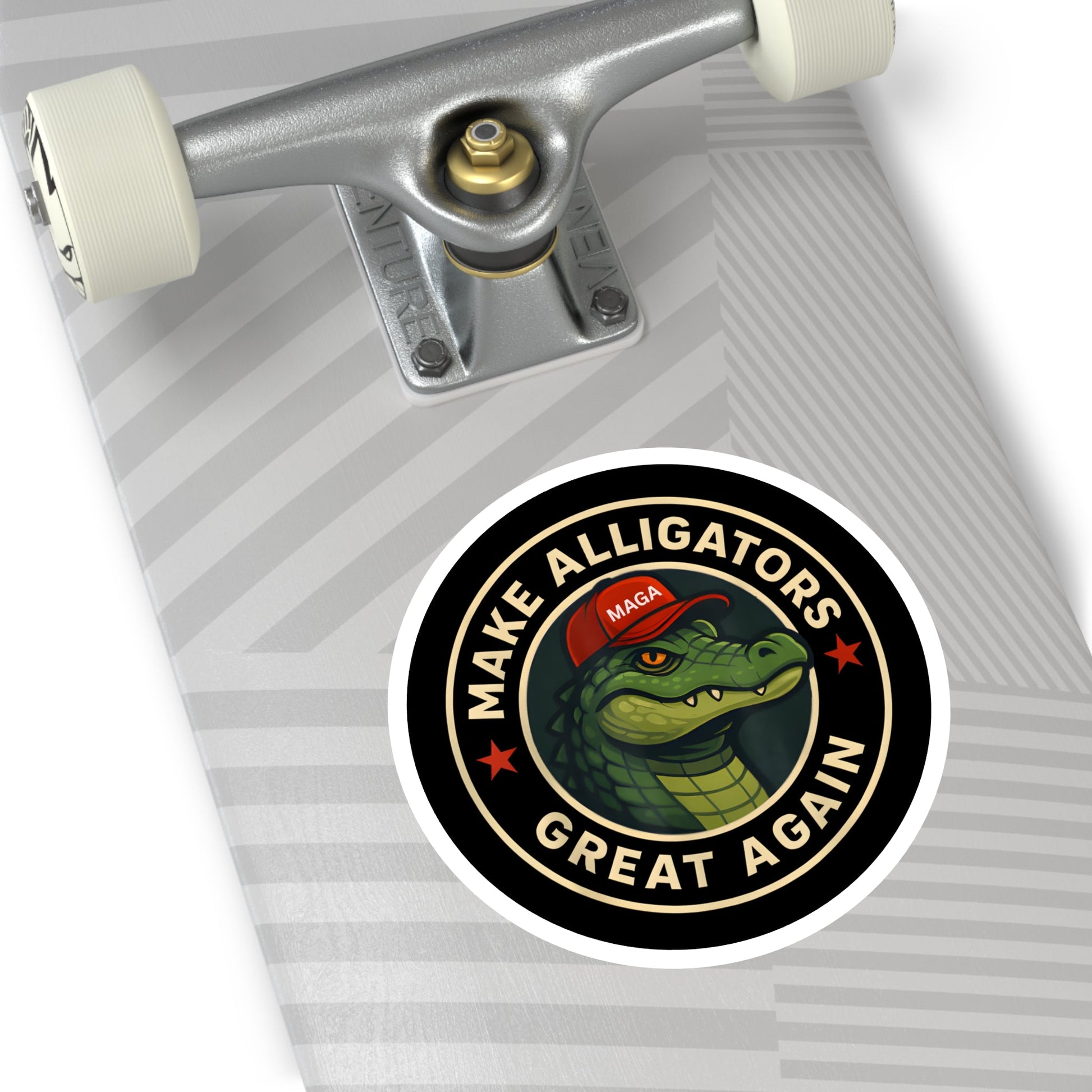 Make Alligators Great Again Sticker – Alligator Alcatraz Edition (3 Sizes) - PatriotDepot.com