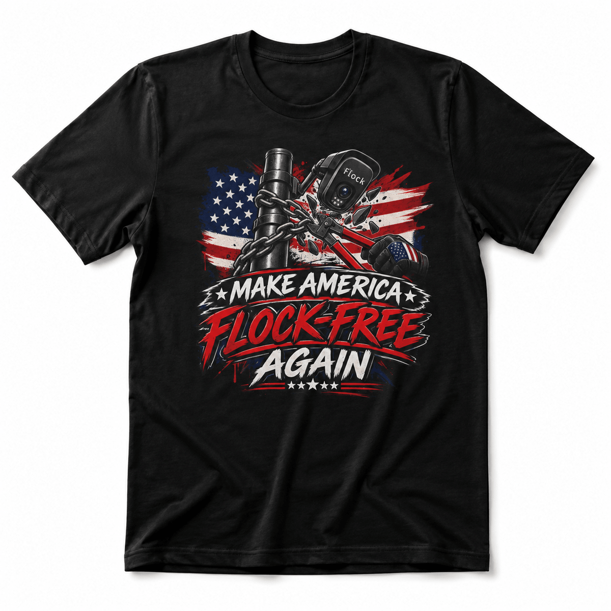 Make America Flock-Free Again Patriotic T-Shirt - PatriotDepot.com