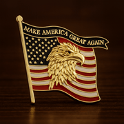 Make America Great Again Flag & Eagle Lapel Pin - PatriotDepot.com