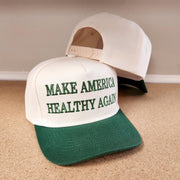 Make America Healthy Again Custom Embroidered Hat (Two - Toned) - PatriotDepot.com