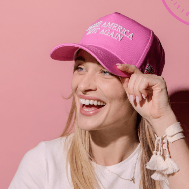 Make America Hot Again Pink Patriotic Hat - PatriotDepot.com