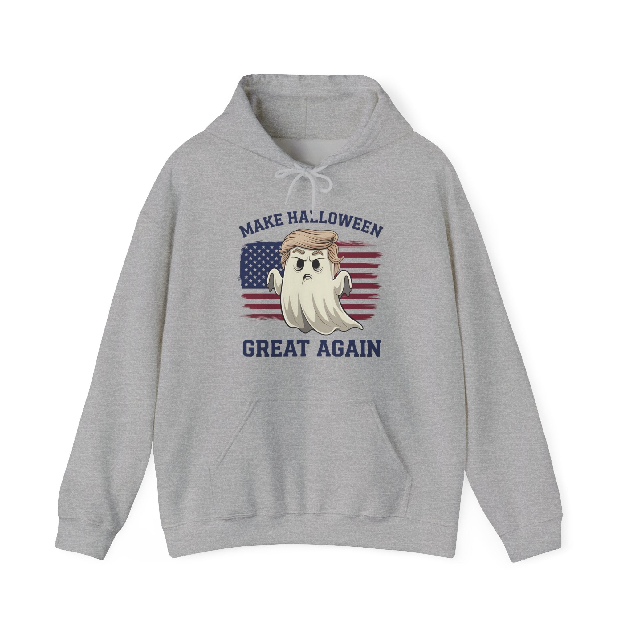 Make Halloween Great Again Trump Ghost Hoodie - PatriotDepot.com