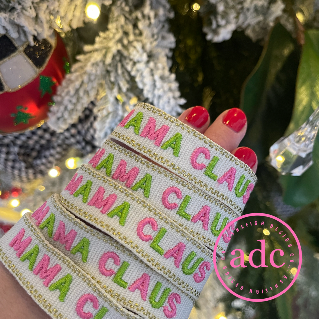 Mama Claus Holiday Woven Bracelet - PatriotDepot.com