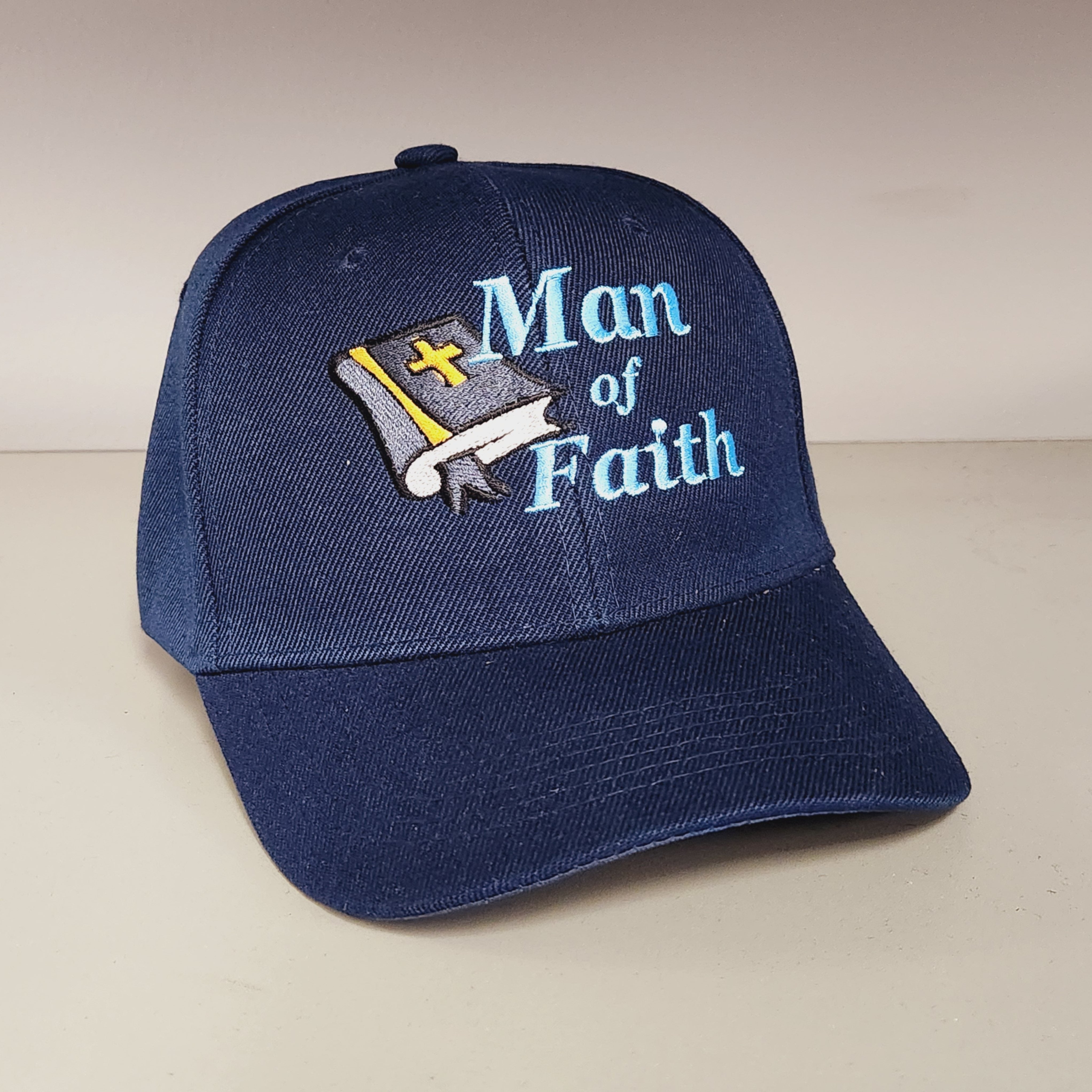 Man of Faith Custom Embroidered Hat - PatriotDepot.com