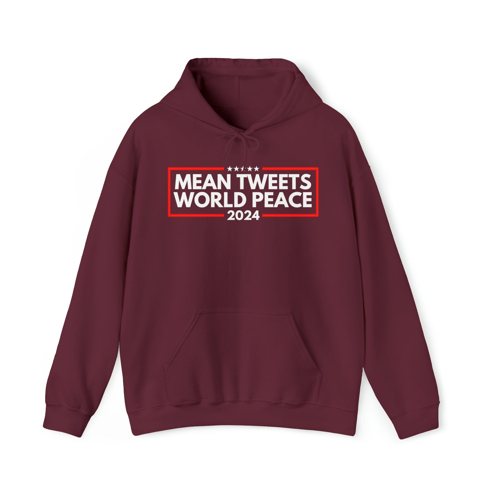 Mean Tweets World Peace 2024 Hoodie - PatriotDepot.com
