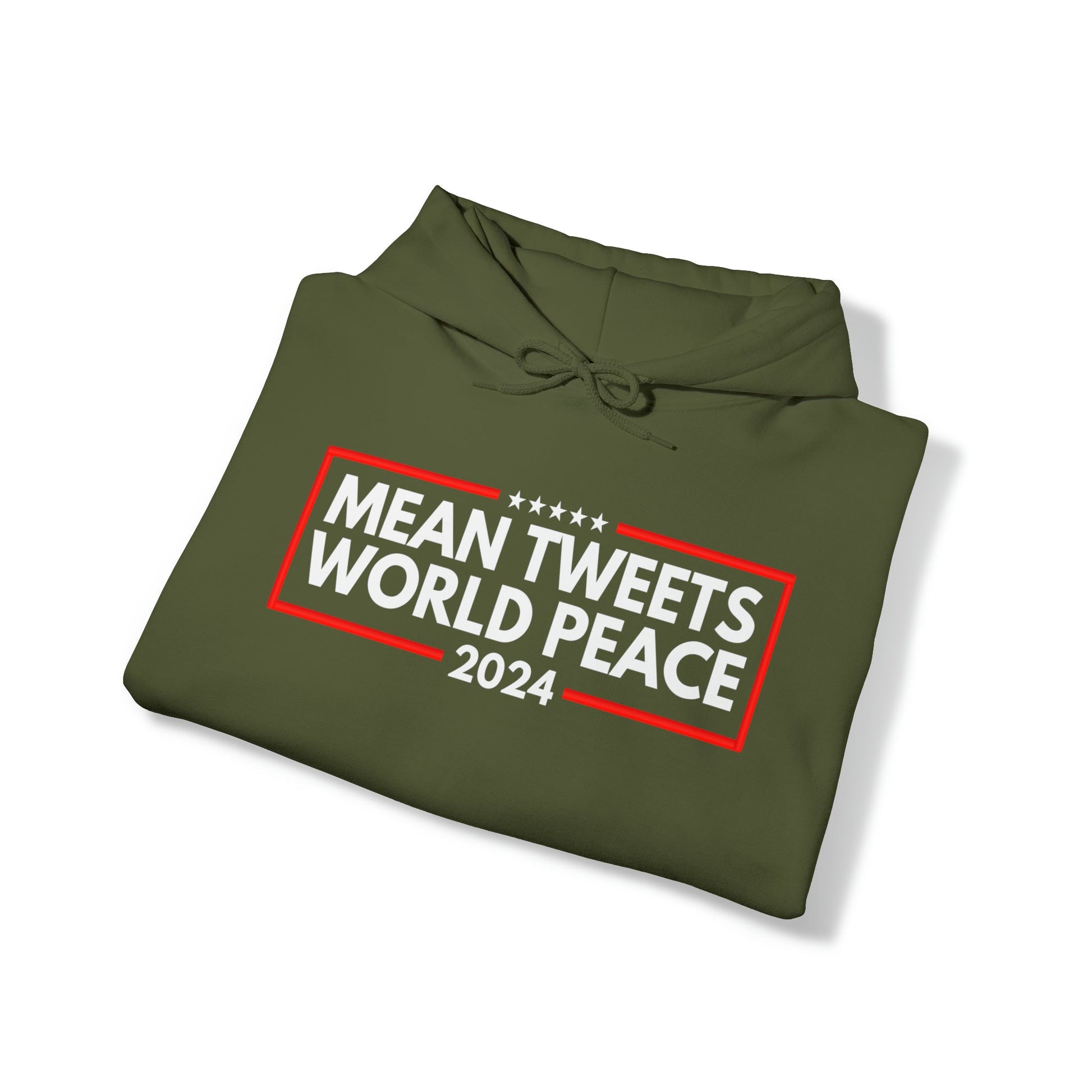 Mean Tweets World Peace 2024 Hoodie - PatriotDepot.com