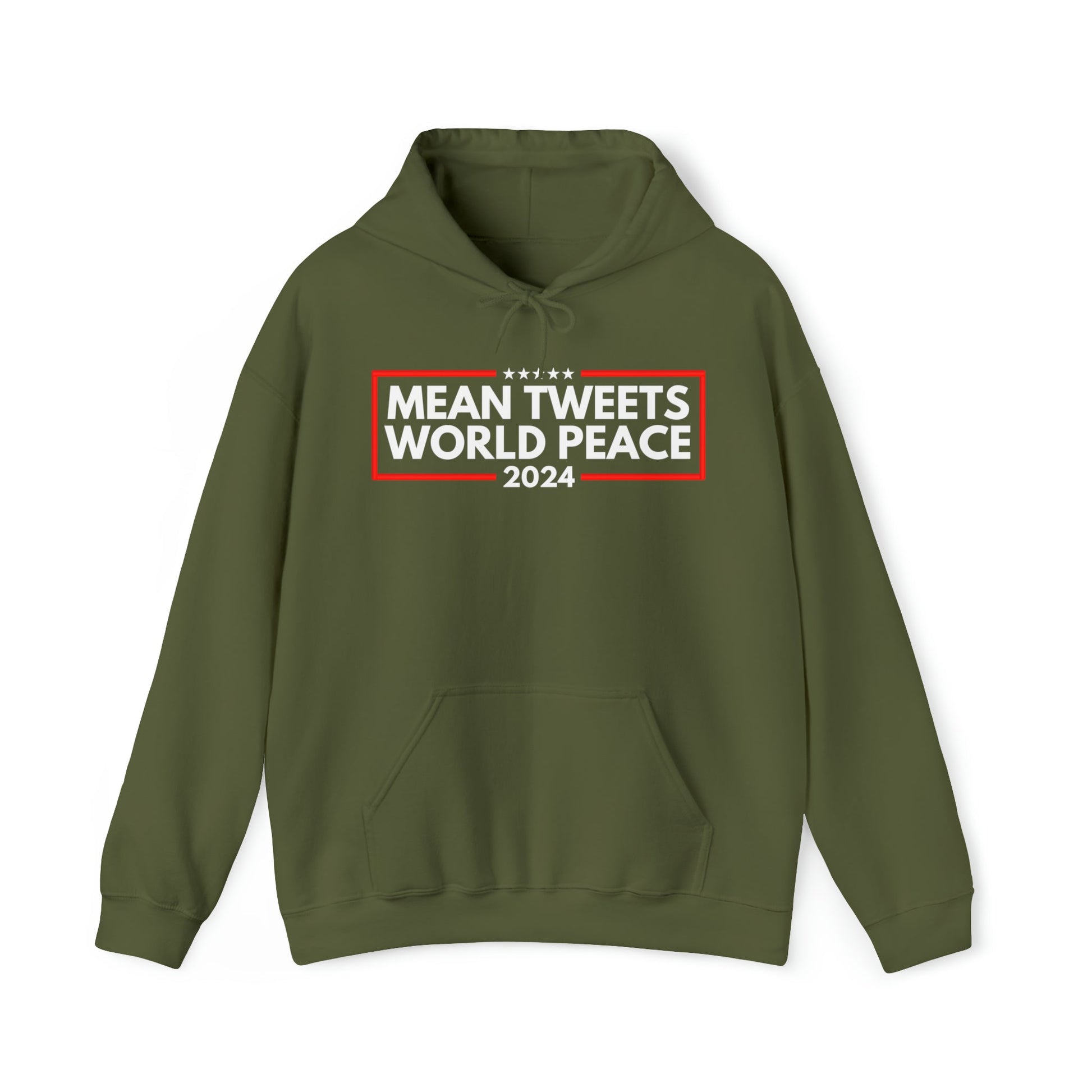Mean Tweets World Peace 2024 Hoodie - PatriotDepot.com