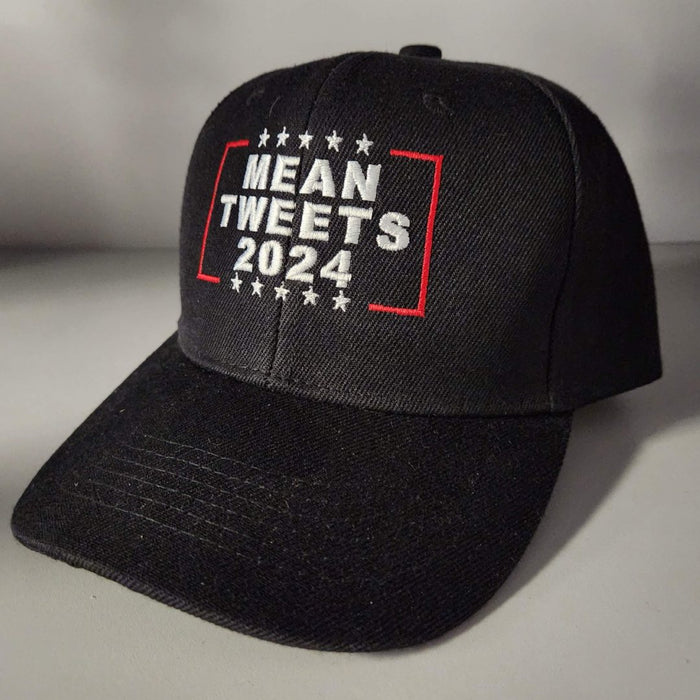 Mean Tweets 2024 Premium Embroidered Hat