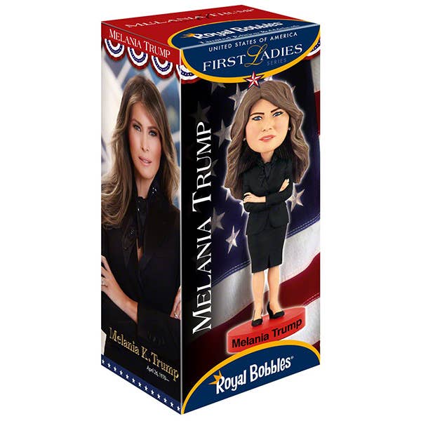 Melania Trump: First Lady of Grace & American Pride Collectible Bobblehead - PatriotDepot.com