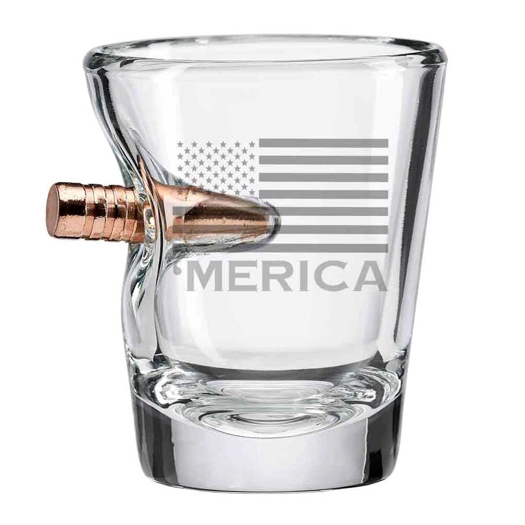 'Merica Shot Glass - 2oz - PatriotDepot.com