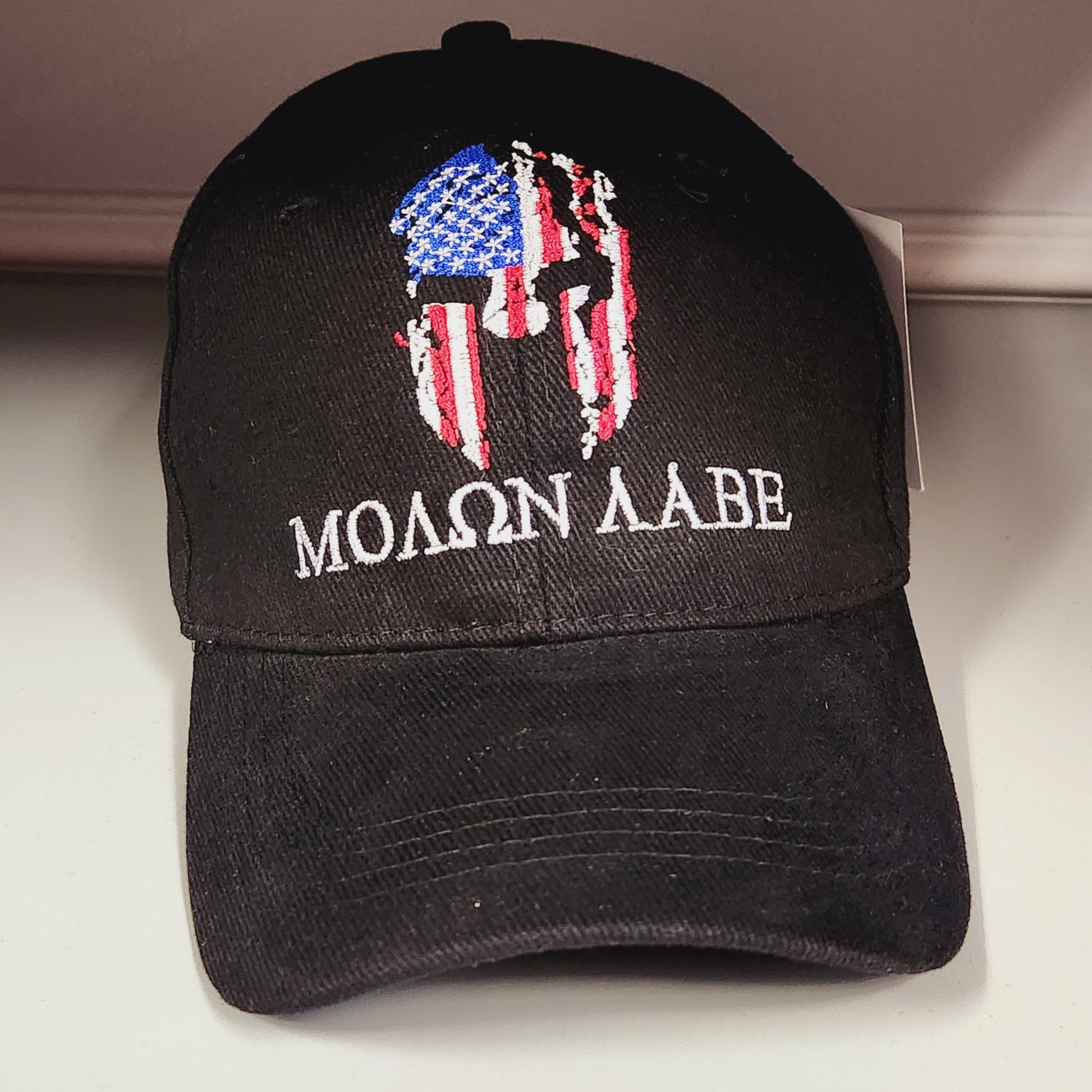 Molon Labe Patriotic Warrior Embroidered Hat - PatriotDepot.com