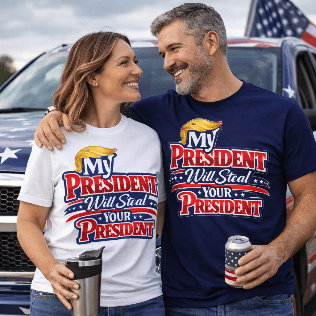 My President Will Steal Your President Patriotic T-Shirt - PatriotDepot.com