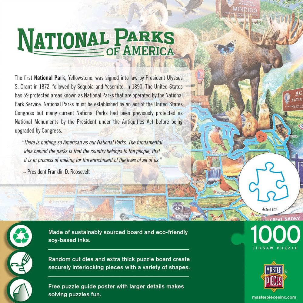 National Parks of America 1000 Piece Jigsaw Puzzle - PatriotDepot.com