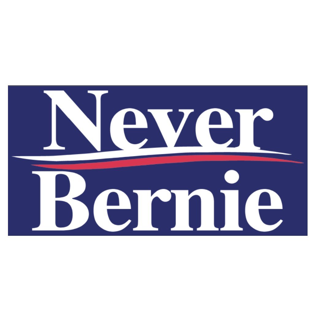 Never Bernie Bumper Sticker - PatriotDepot.com