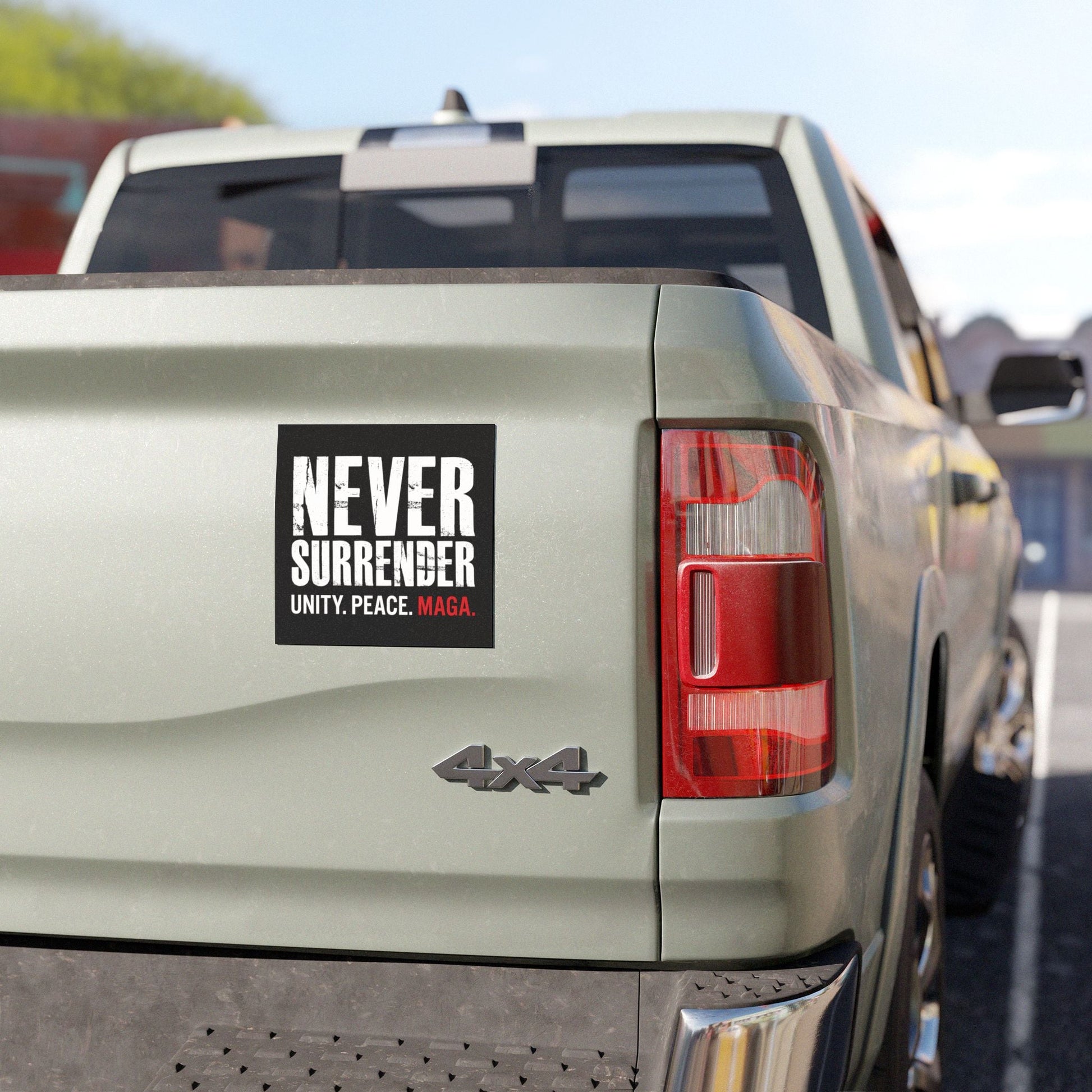 Never Surrender Car Magnet - PatriotDepot.com