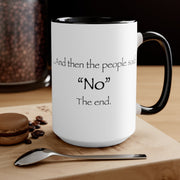 "NO" Mug (2 sizes, 3 colors) - PatriotDepot.com