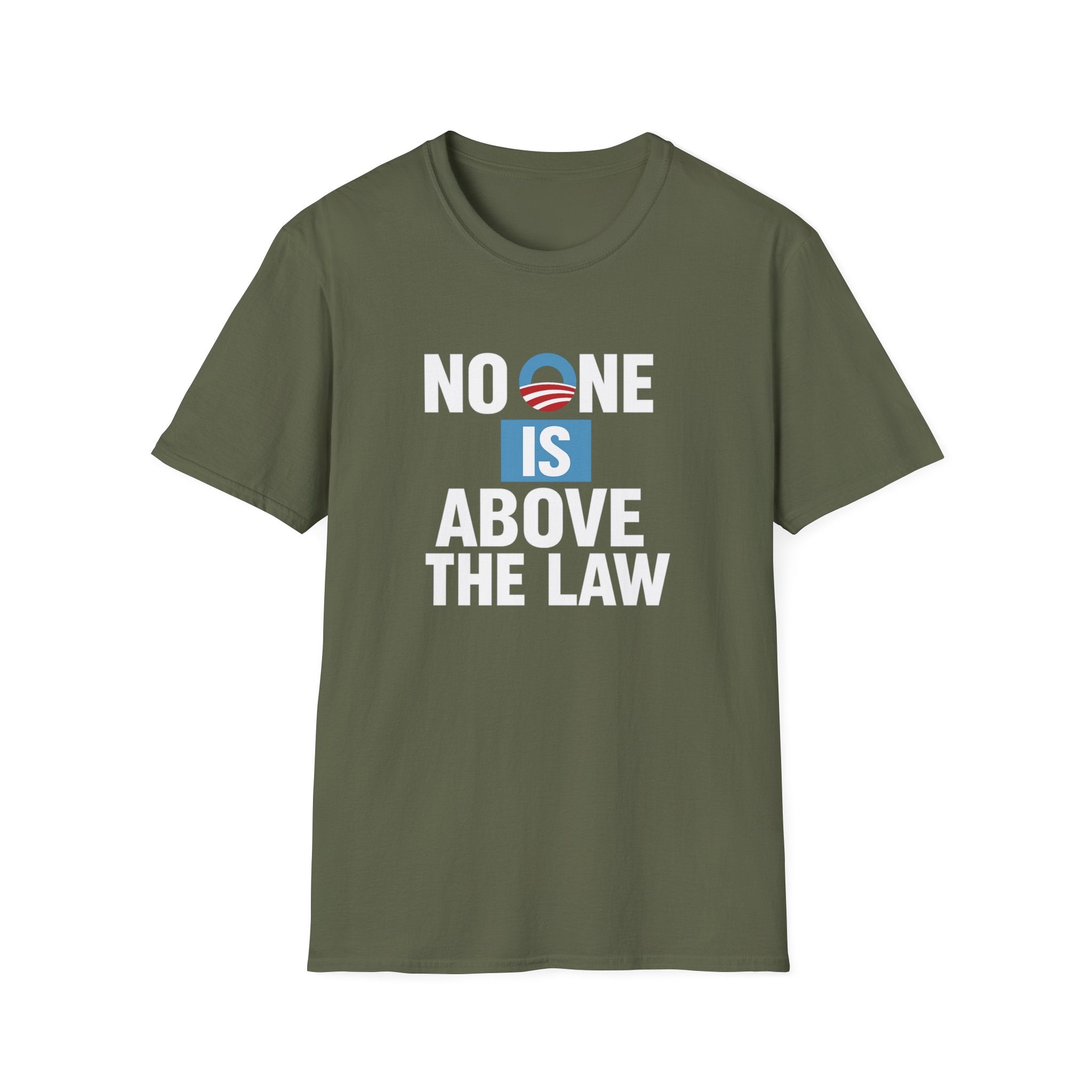 No One Is Above the Law Softstyle T-Shirt (Obama Edition) - PatriotDepot.com