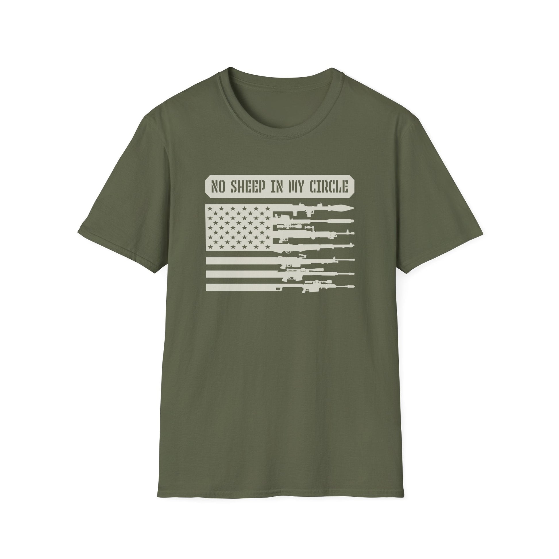 No Sheep In My Circle Unisex T-Shirt - PatriotDepot.com