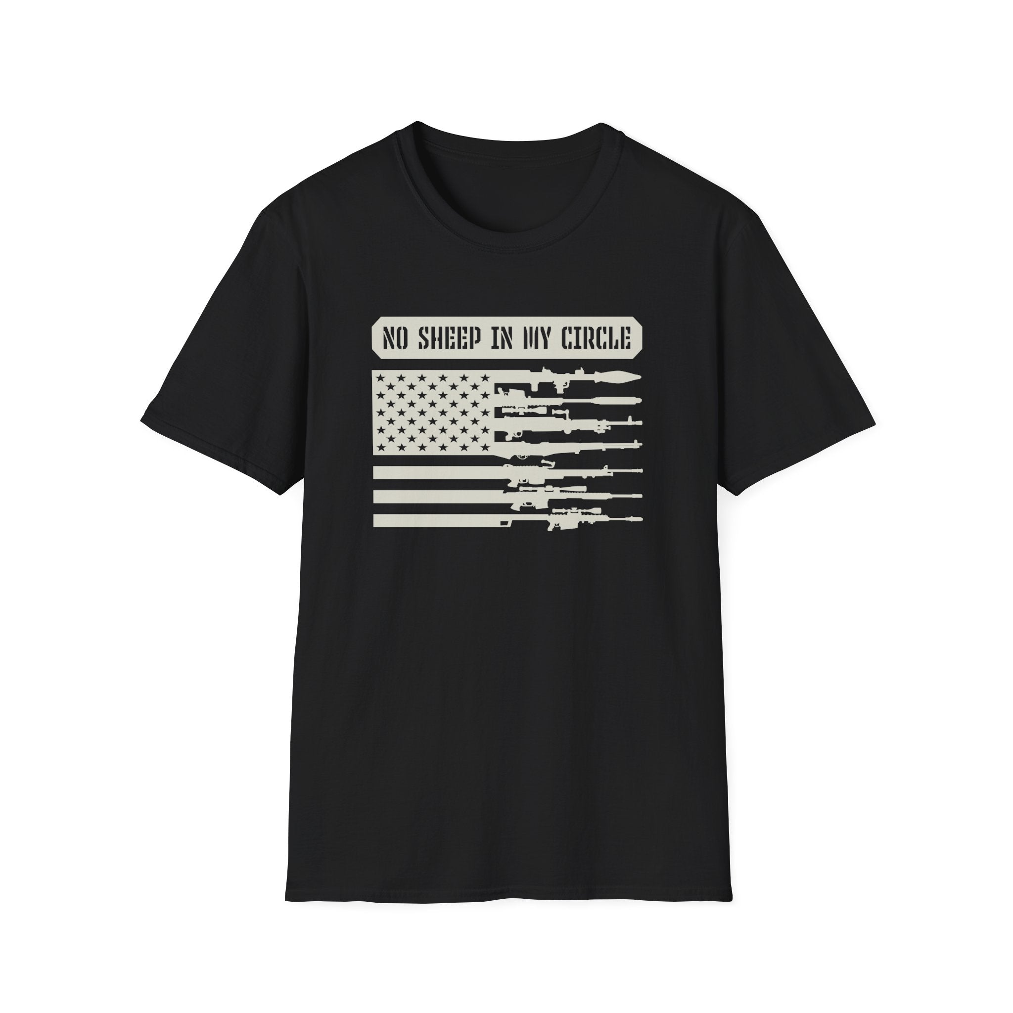 No Sheep In My Circle Unisex T-Shirt - PatriotDepot.com
