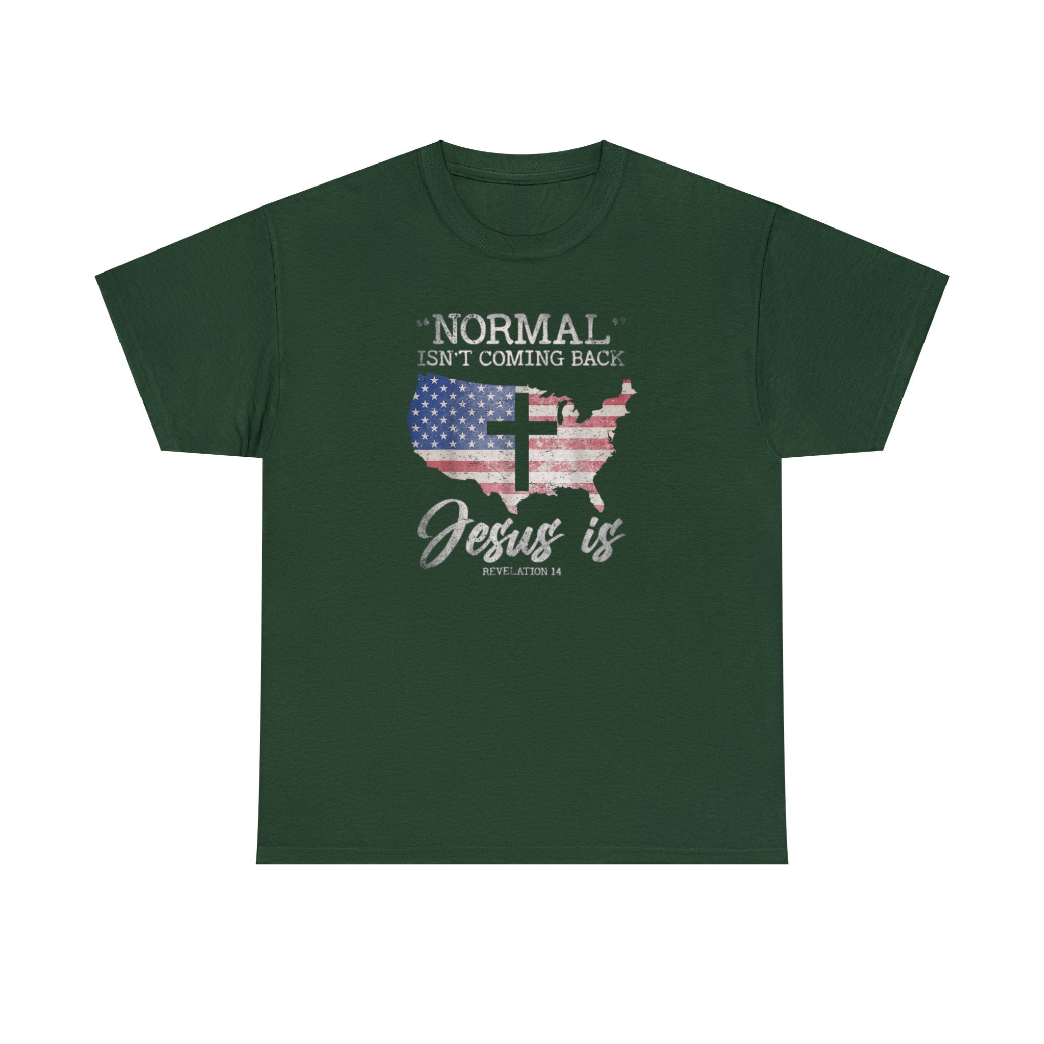 Normal Isn't Coming Back Jesus Is Unisex T-Shirt - PatriotDepot.com