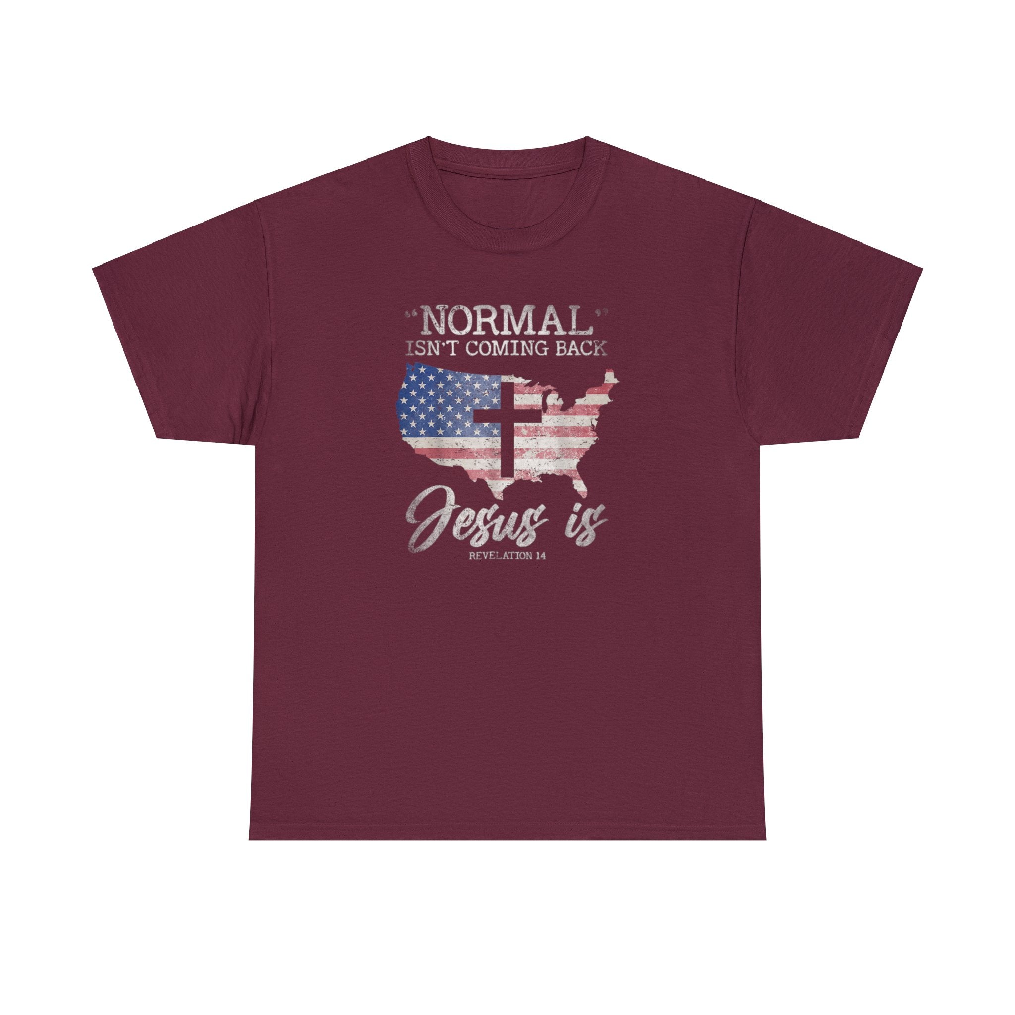 Normal Isn't Coming Back Jesus Is Unisex T-Shirt - PatriotDepot.com