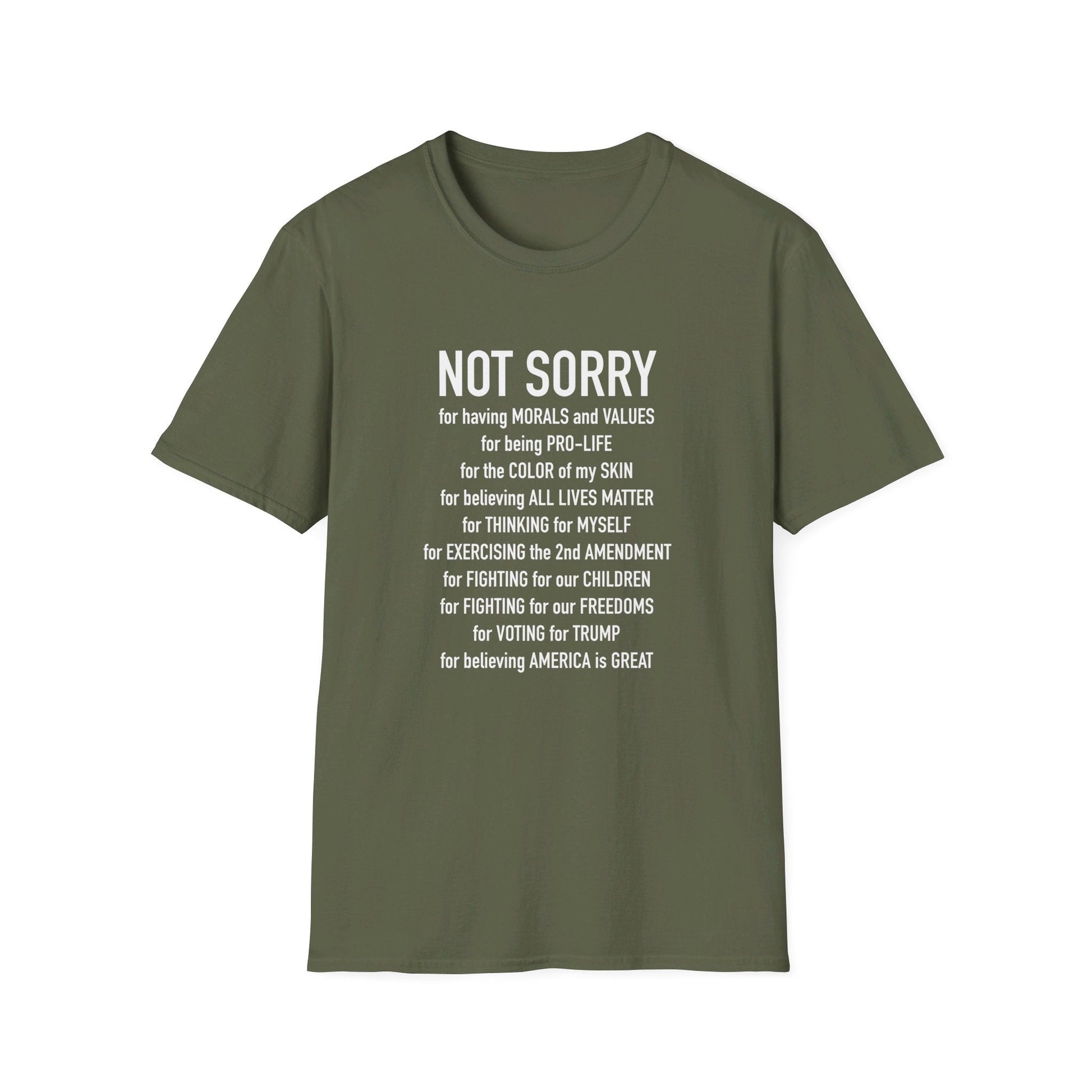 Not Sorry T-Shirt - PatriotDepot.com