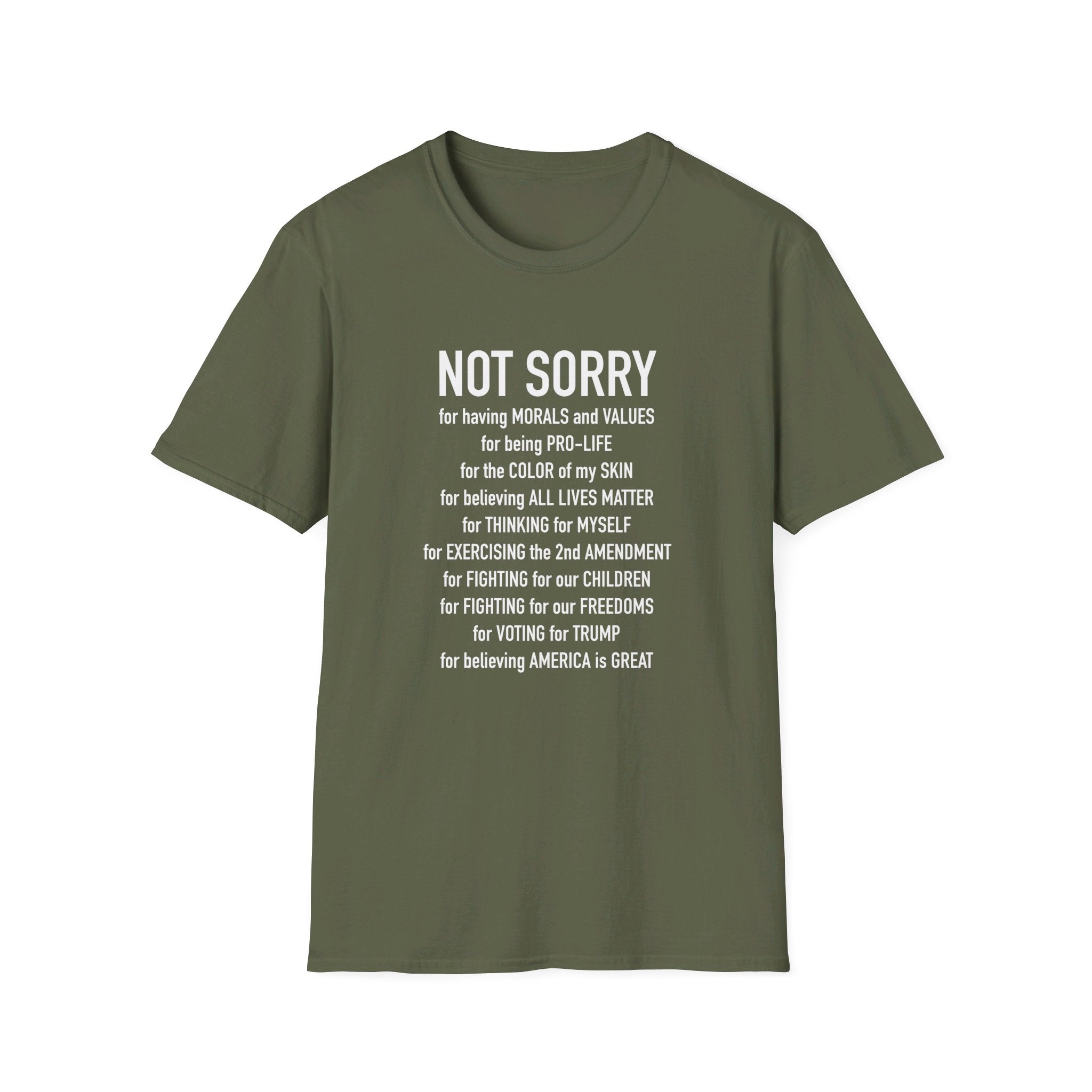 Not Sorry T-Shirt - PatriotDepot.com