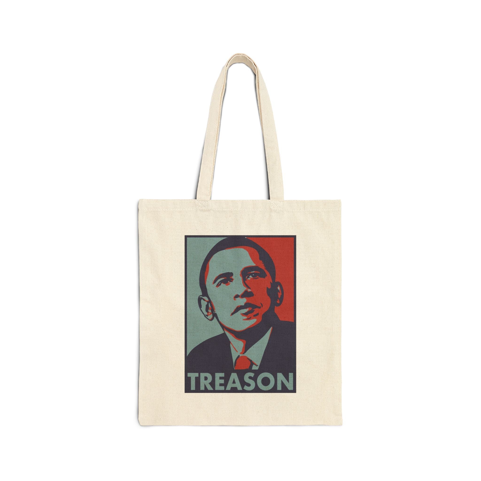 Obama Treason Canvas Tote Bag - PatriotDepot.com