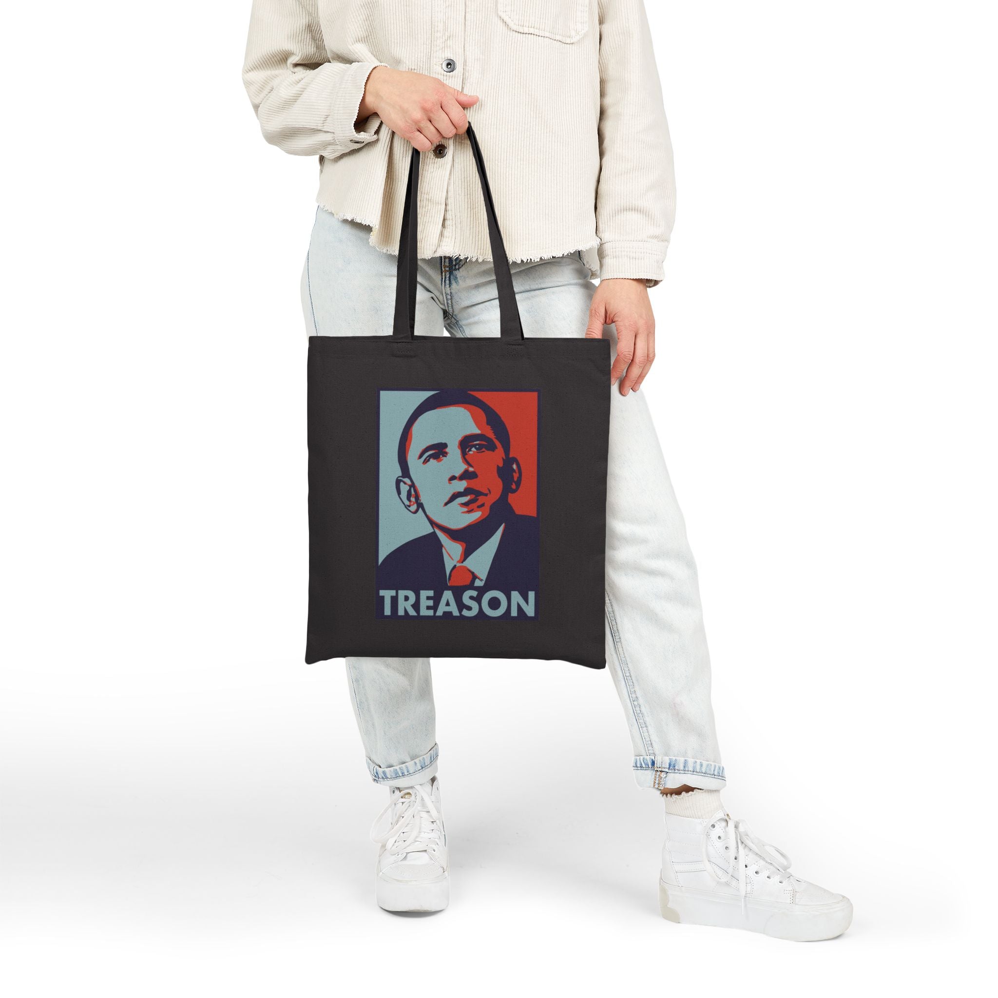 Obama Treason Canvas Tote Bag - PatriotDepot.com