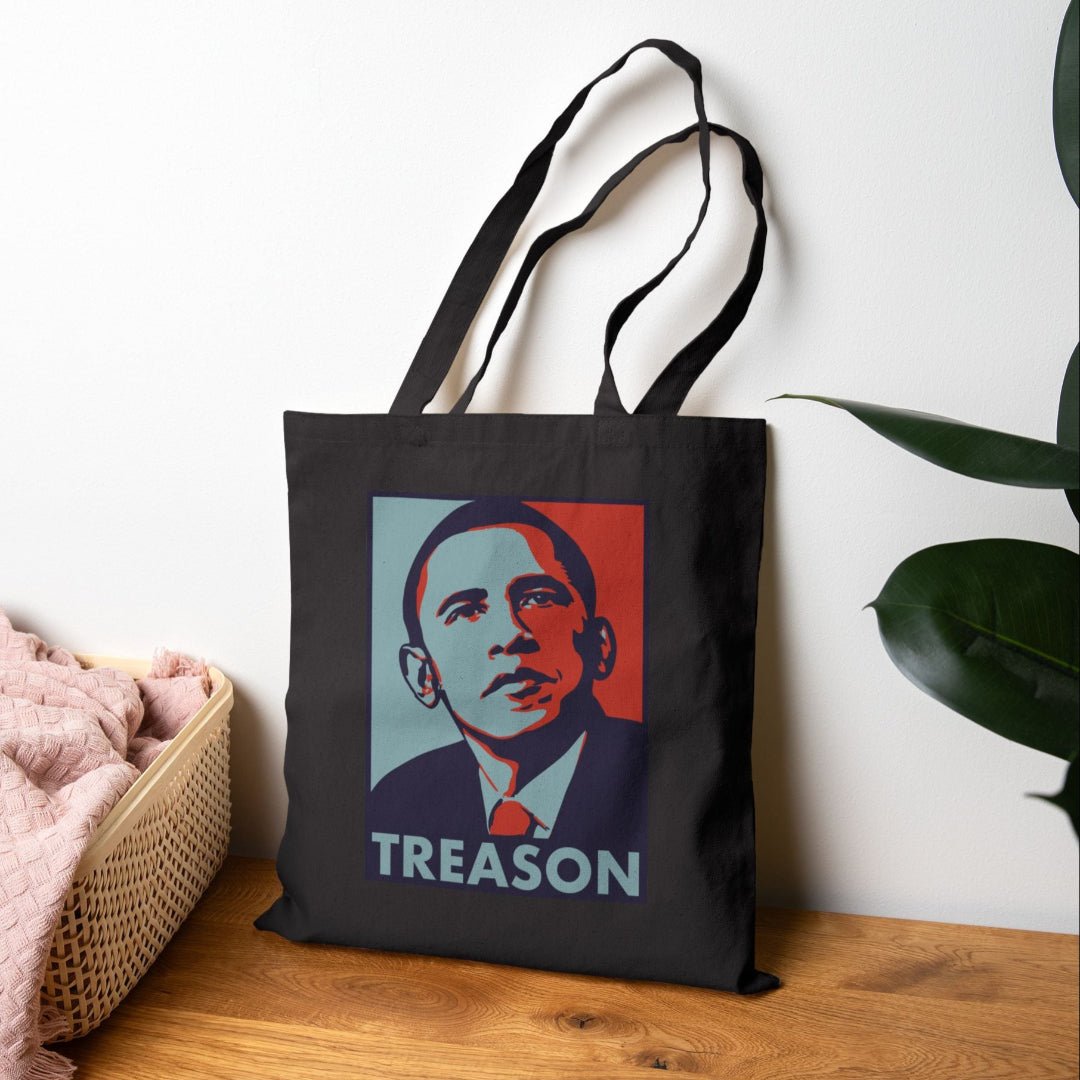 Obama Treason Canvas Tote Bag - PatriotDepot.com