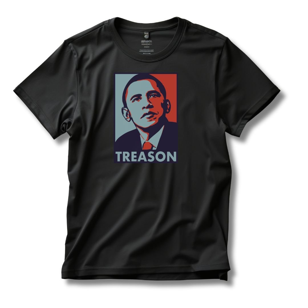 Obama 'Treason' Justice Demands Accountability T-Shirt - PatriotDepot.com