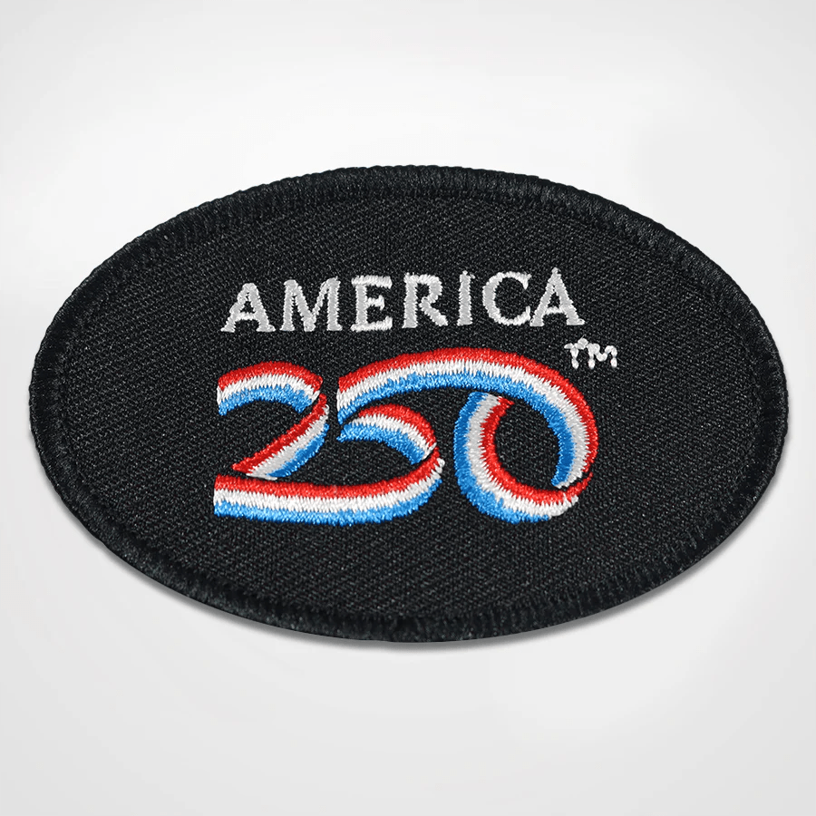 Official America250™ Commemorative Set — Patch, Pin & Challenge Coin - PatriotDepot.com