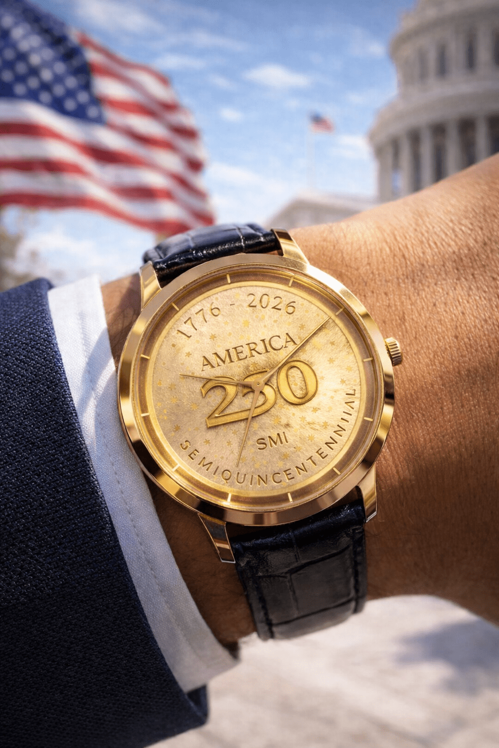 Official America250™ Semiquincentennial Commemorative Watch - PatriotDepot.com