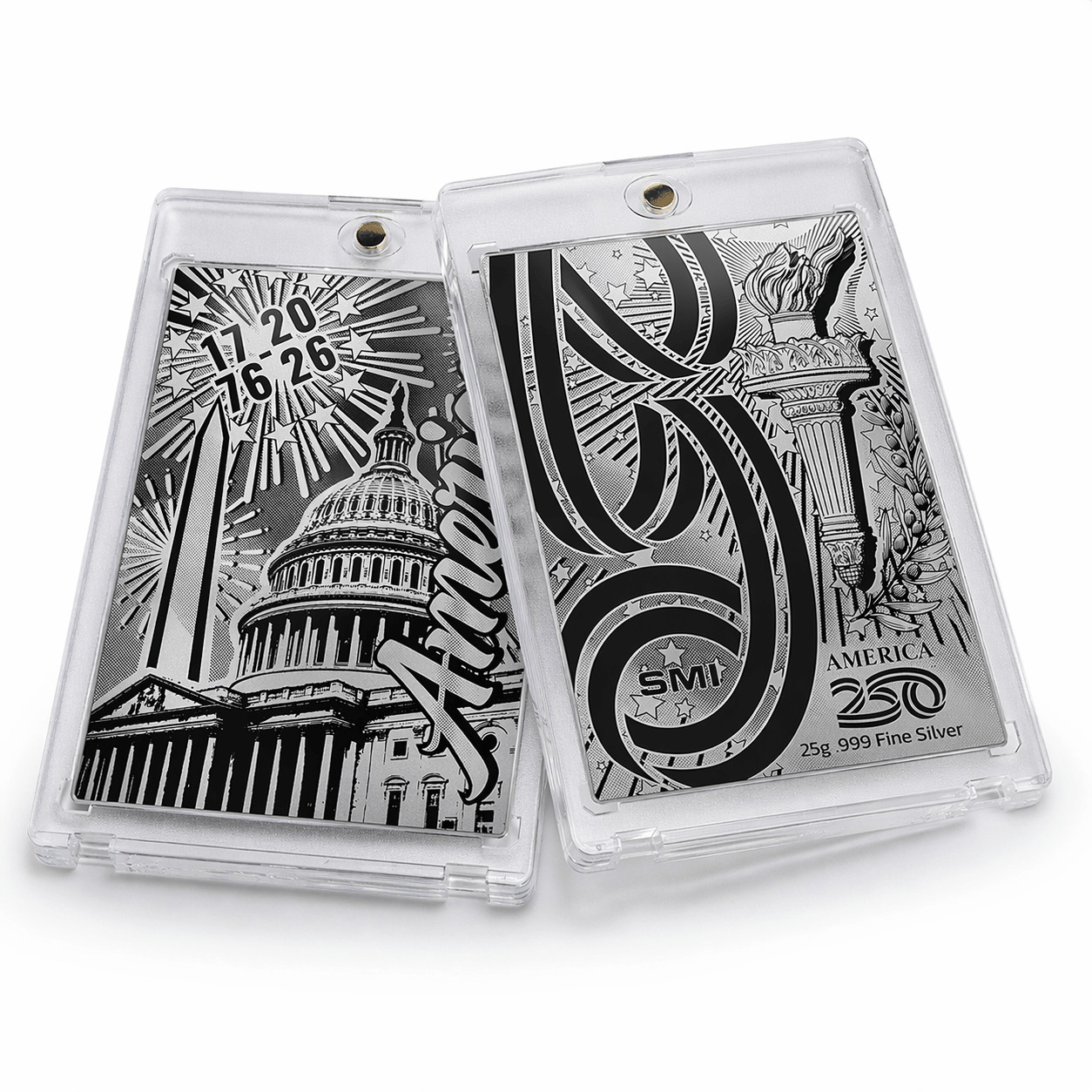 Official America250™ U.S. Capitol 25g .999 Silver Collector Card - PatriotDepot.com