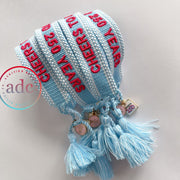 Official Cheers to 250 Years with America250 Charm Woven Bracelet - PatriotDepot.com