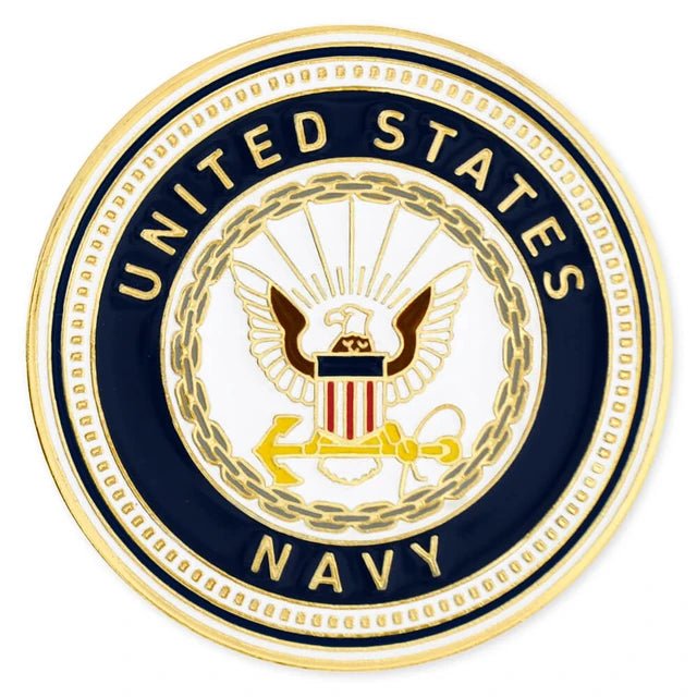 Officially Licensed U.S. Navy Emblem Lapel Pin – Made in the USA - PatriotDepot.com