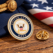 Officially Licensed U.S. Navy Emblem Lapel Pin – Made in the USA - PatriotDepot.com