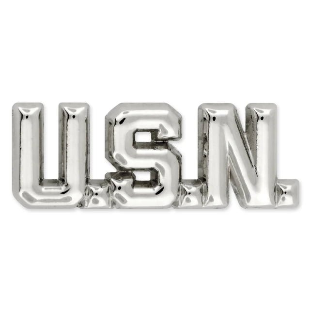 Officially Licensed U.S. Navy Silver Lettering Lapel Pin - PatriotDepot.com