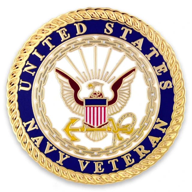 Officially Licensed U.S. Navy Veteran Cloisonné Lapel Pin - PatriotDepot.com