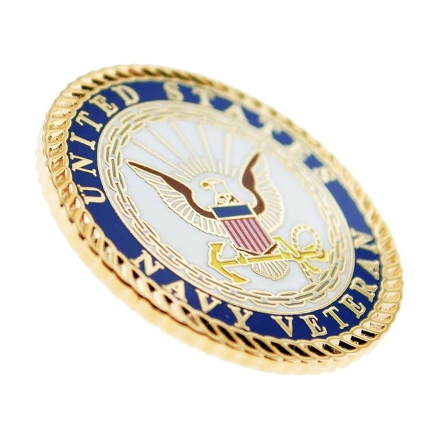 Officially Licensed U.S. Navy Veteran Cloisonné Lapel Pin - PatriotDepot.com