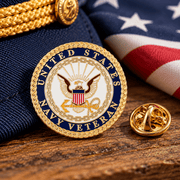 Officially Licensed U.S. Navy Veteran Cloisonné Lapel Pin - PatriotDepot.com