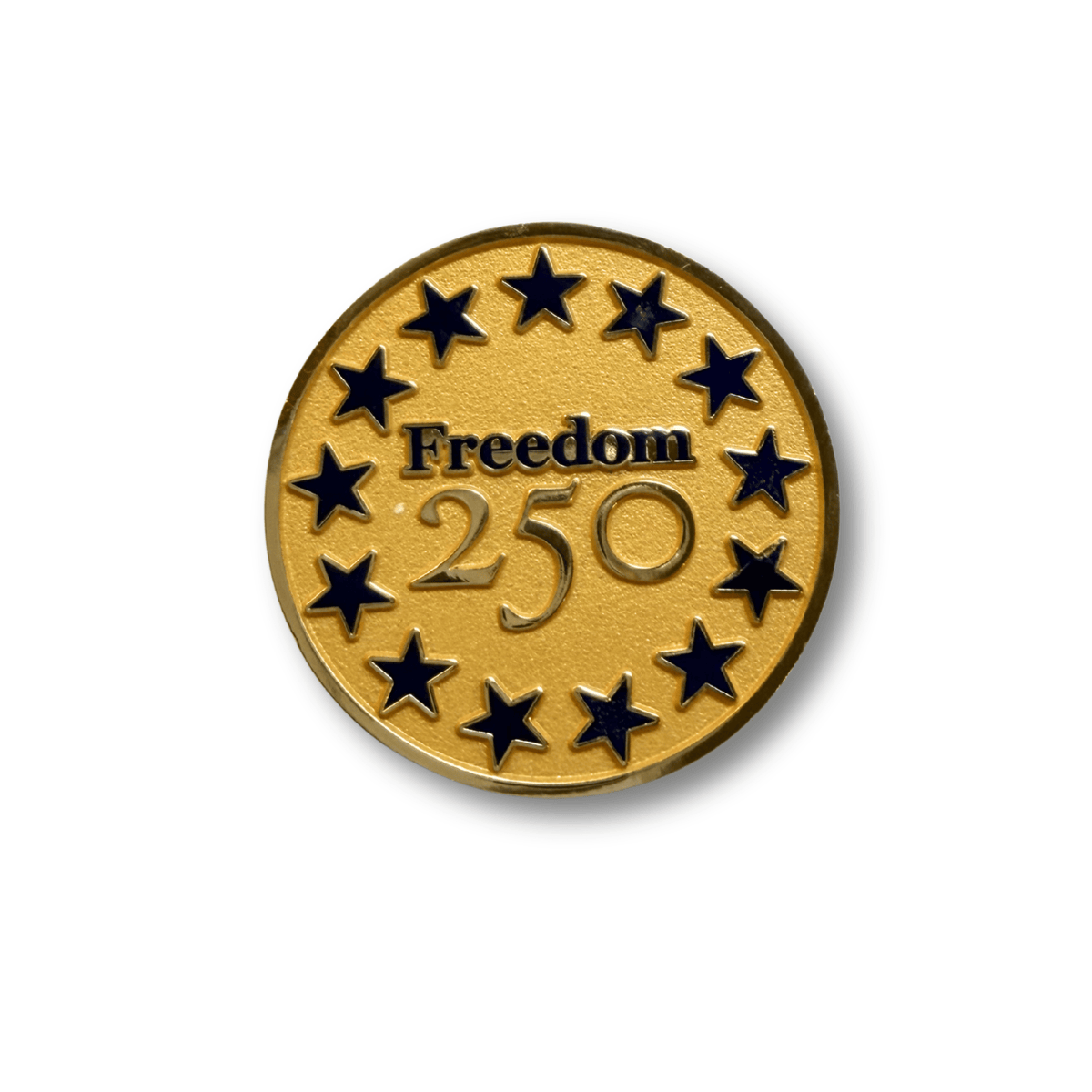 Officially Liscensed Freedom 250™ Challenge Coin | Gold Limited Edition - PatriotDepot.com