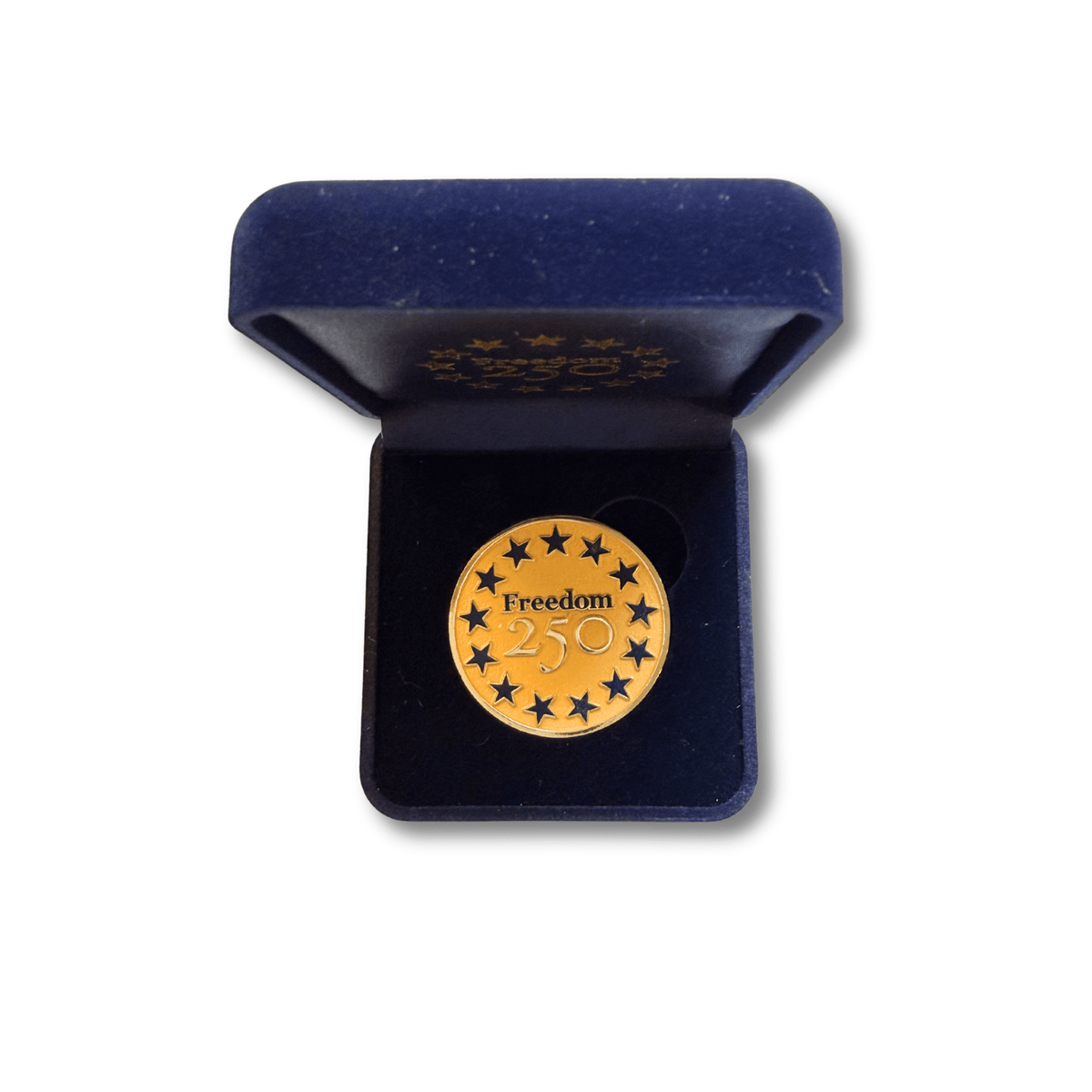 Officially Liscensed Freedom 250™ Challenge Coin | Gold Limited Edition - PatriotDepot.com