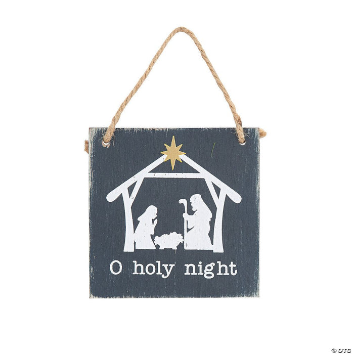 O Holy Night Wooden Ornament