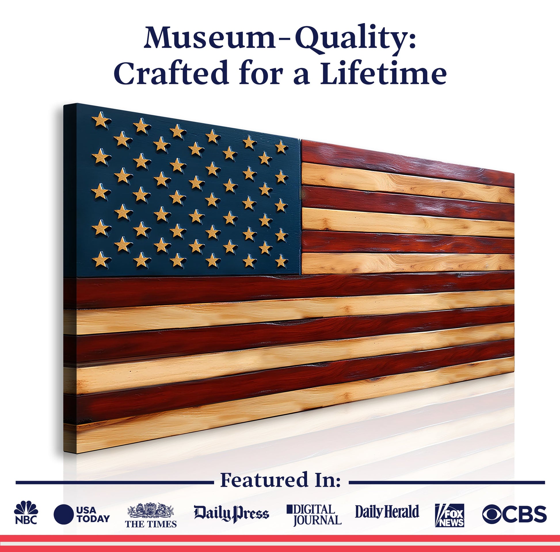 Old Glory American Flag Wall Art II - PatriotDepot.com