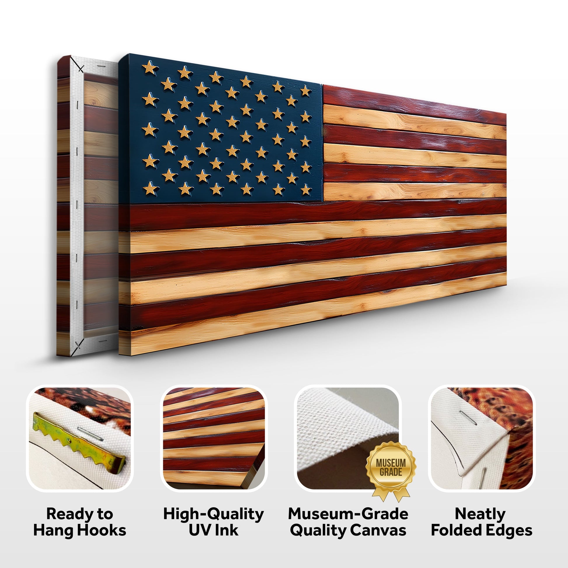 Old Glory American Flag Wall Art II - PatriotDepot.com