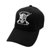 One Nation Under God Skull Custom Embroidered Hat (Black) - PatriotDepot.com