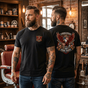 Operation Epic Fury Eagle T-Shirt — Patriotic American Flag Front/Back Military Design - PatriotDepot.com