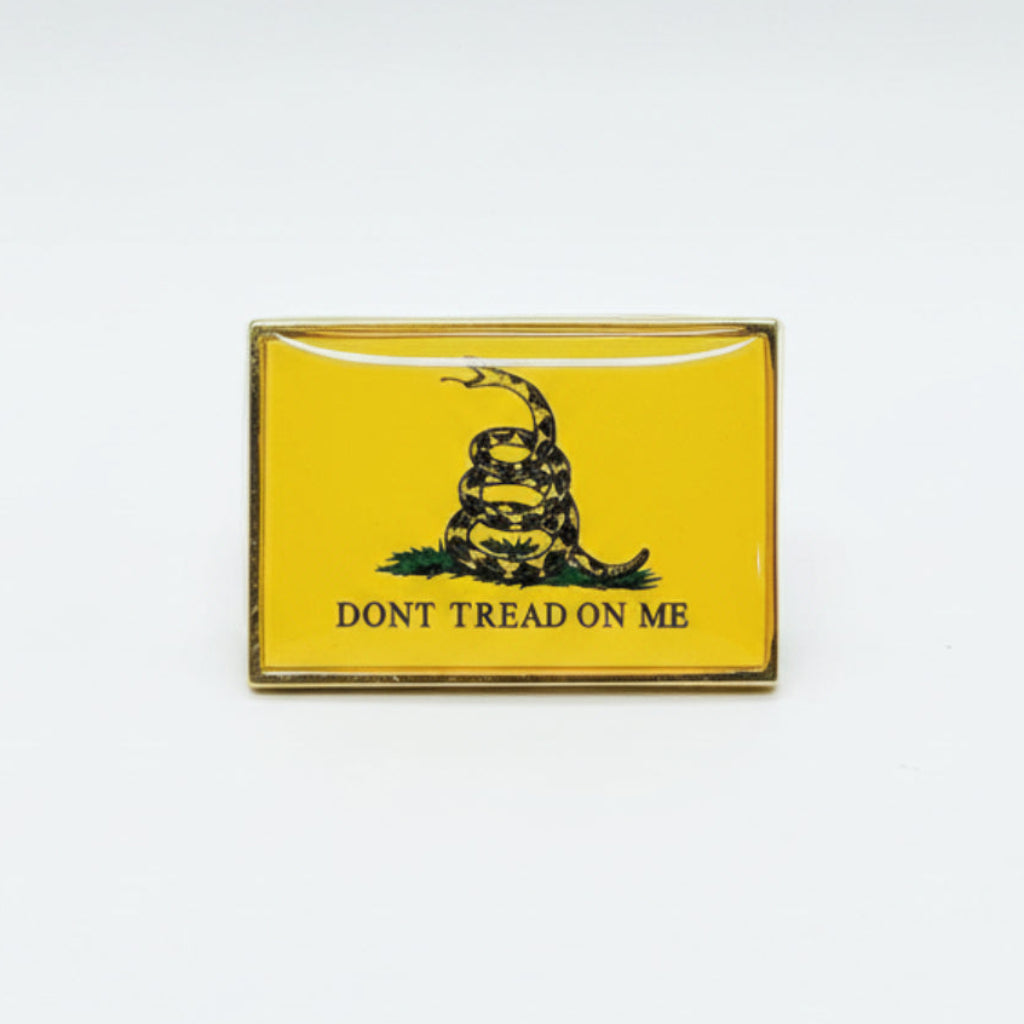 Original Gadsden "Don't Tread On Me" Enamel Lapel Pin - PatriotDepot.com